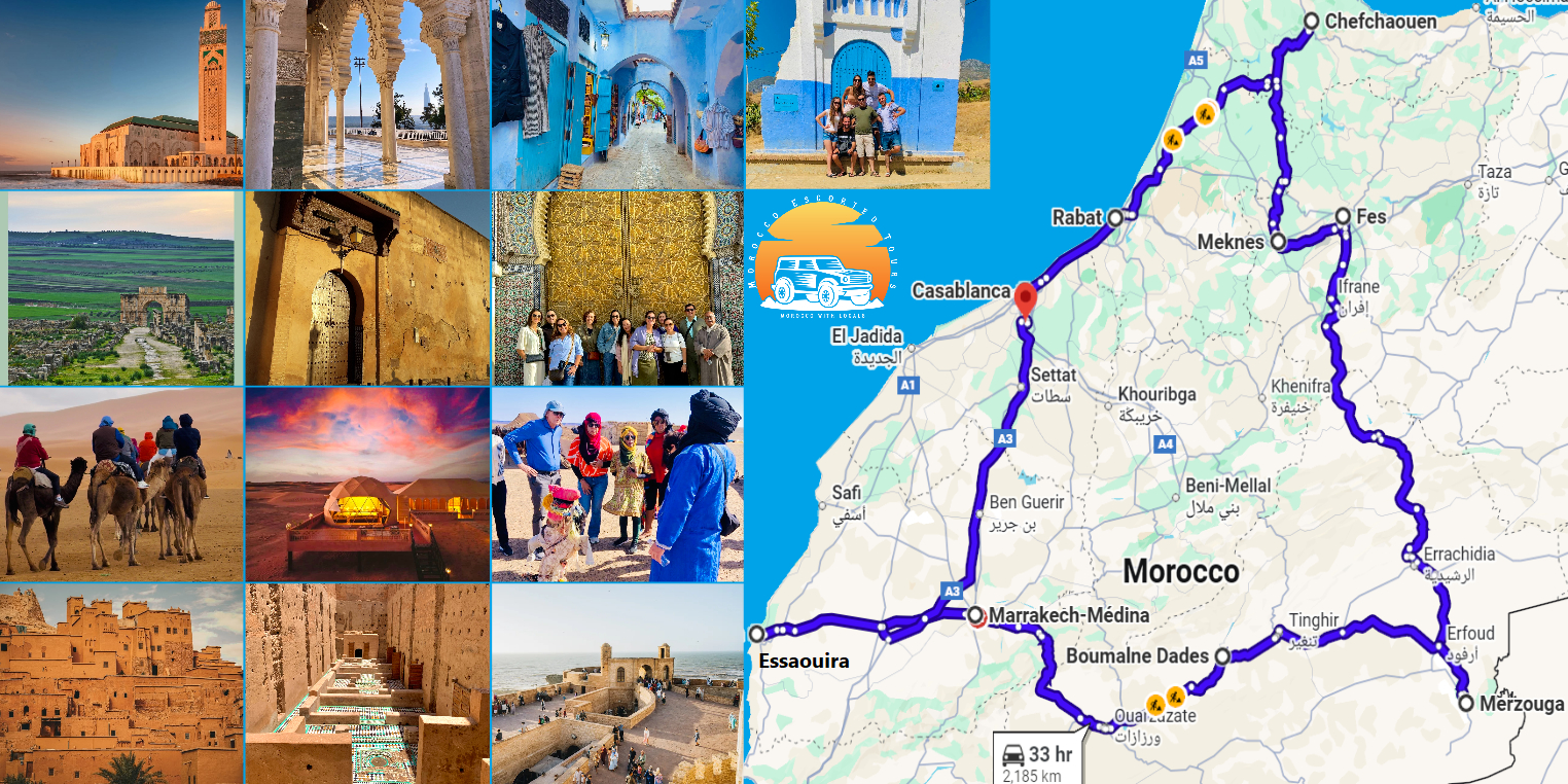12 DAYS MOROCCO TOUR FROM CASABLANCA