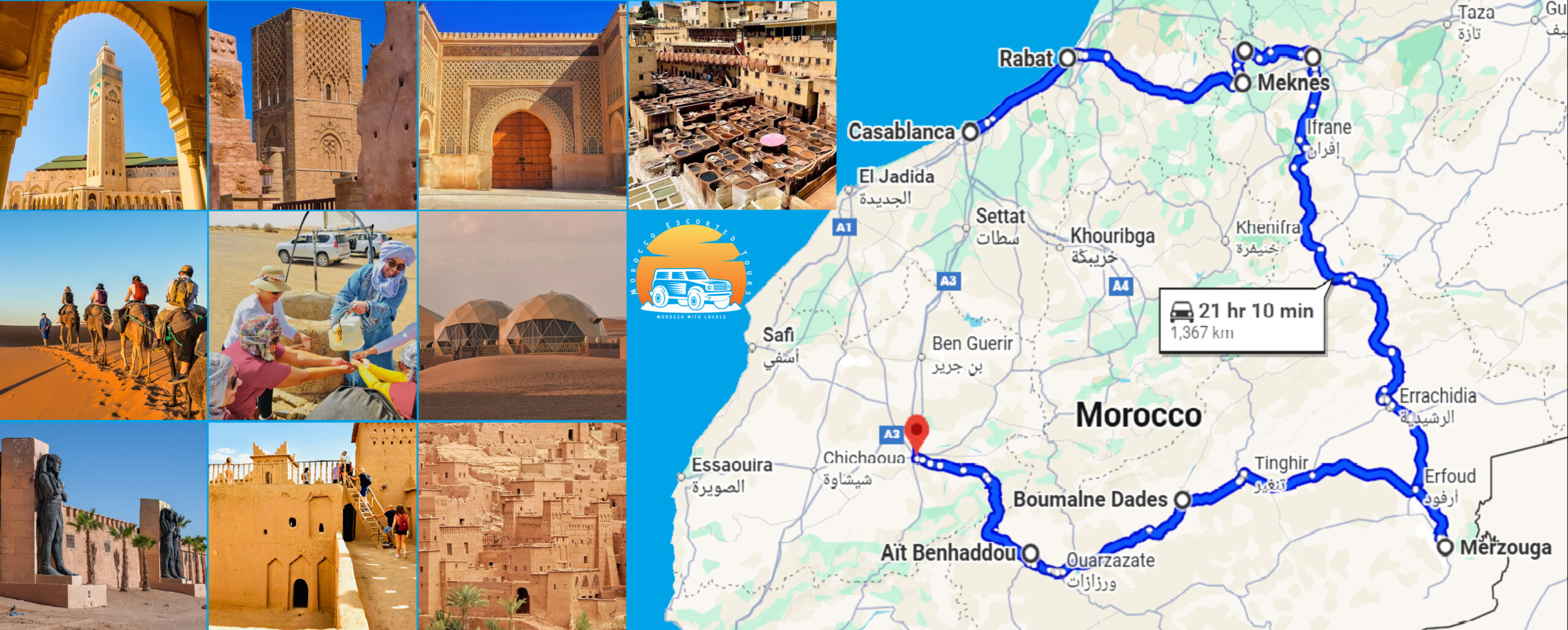 6 DAY DESERT TOUR FROM CASABLANCA