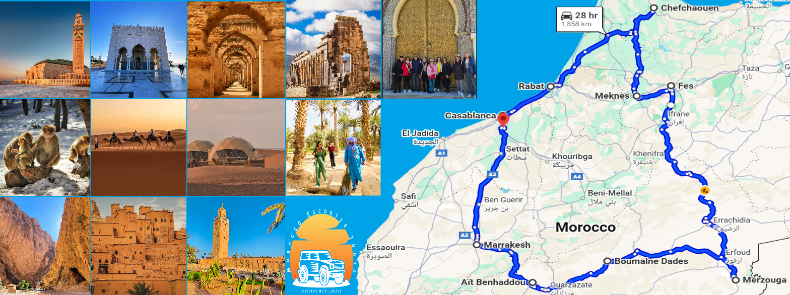 10 DAYS MOROCCO TOUR ITINERARY