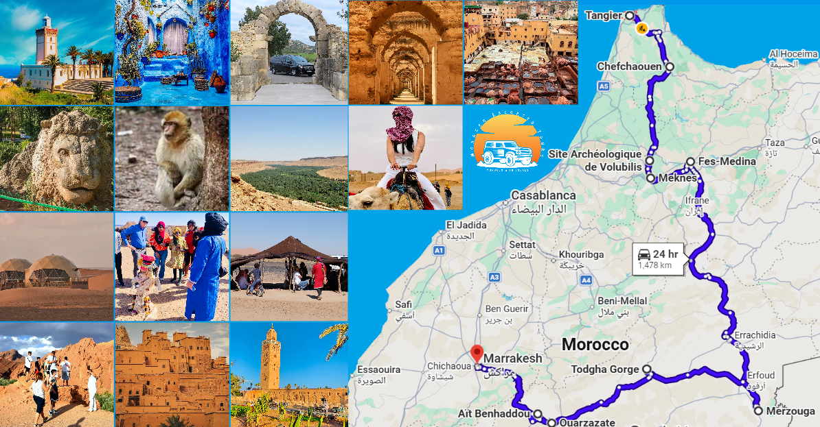 8 DAYS TOUR FROM TANGIER TO MARRAKECH