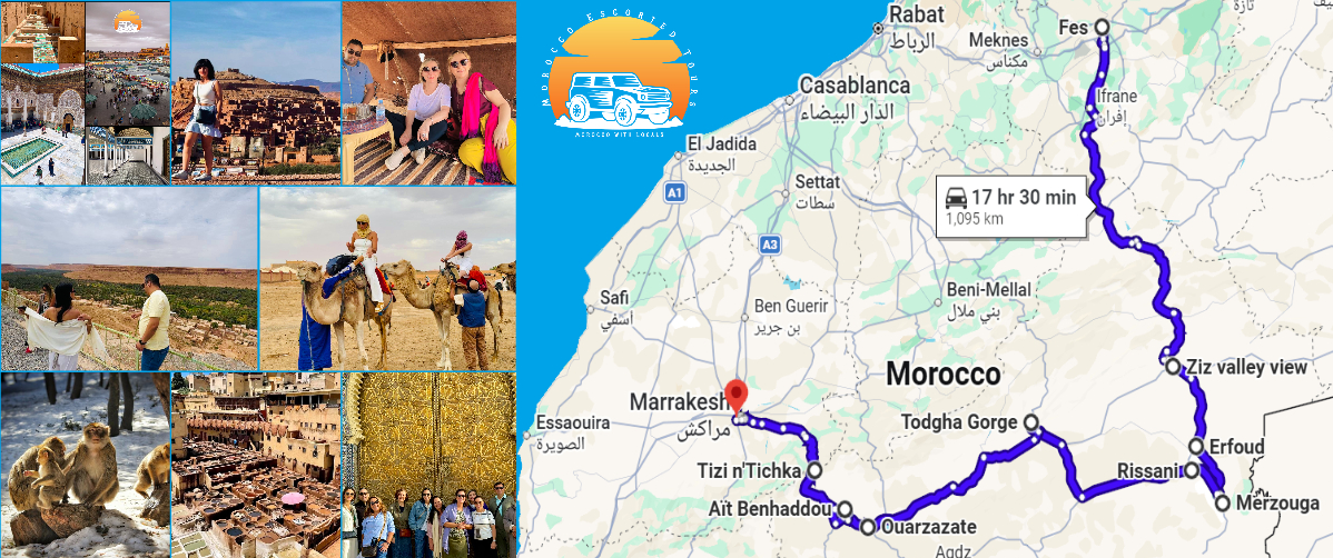 7 DAYS IN MOROCCO TOUR FROM MARRAKECH TO FES