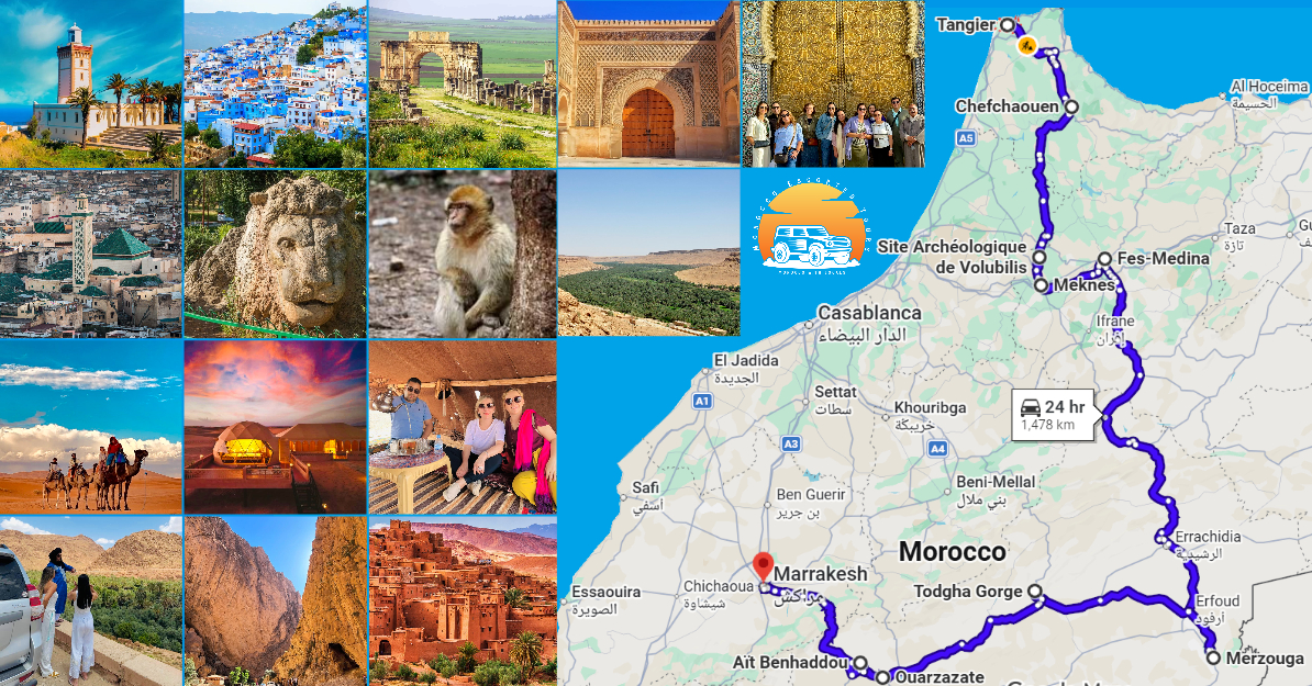 7 DAYS IN MOROCCO ITINERARY FROM TANGIER