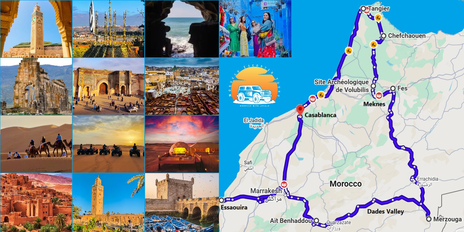13 DAYS TOUR IN MOROCCO FROM CASABLANCA
