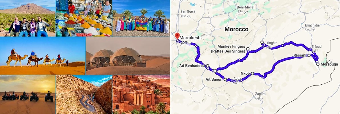 4 DAYS TOUR FROM OUARZAZATE TO MARRAKECH 4 DAYS TOUR FROM OUARZAZATE TO MARRAKECH